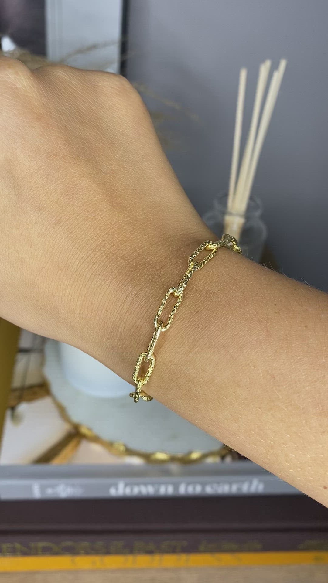 Chunky Pearl Charm Bracelet